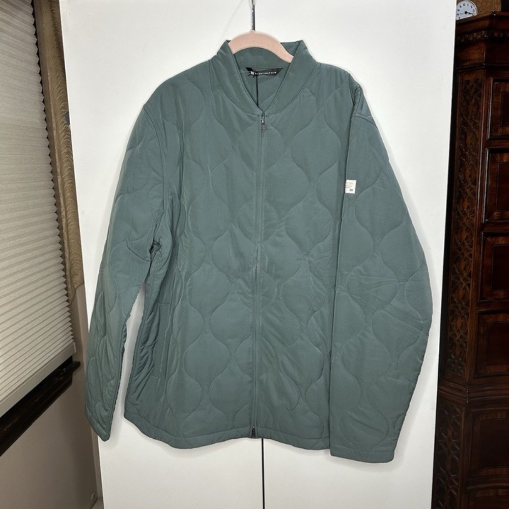 Travis Mathew City Come What May Quilted Jacket Balsam Green Mens Sz XL NEW